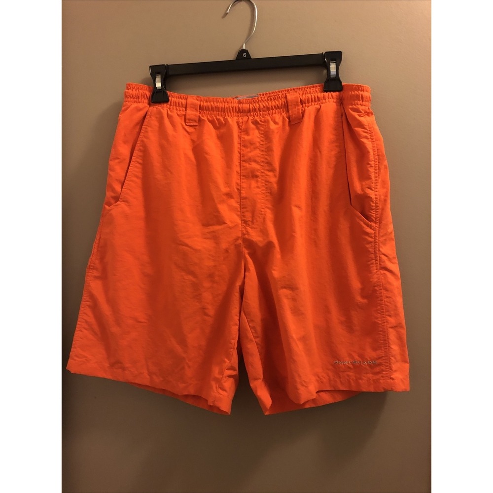 Lot Of 2 Columbia PFG Swim Trunks Adult Small Blue Orange Omni Shade Pockets